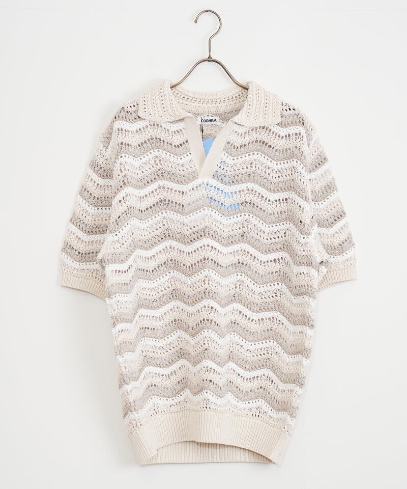 COOHEM ZIGZAG SUKASHI KNIT P/O