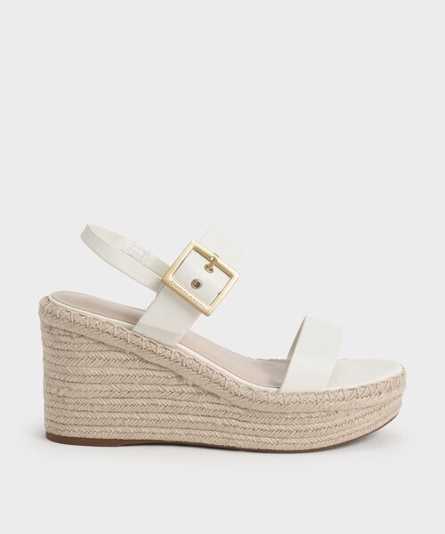 CHARLES & KEITH バックル エスパドリーユ ウェッジ