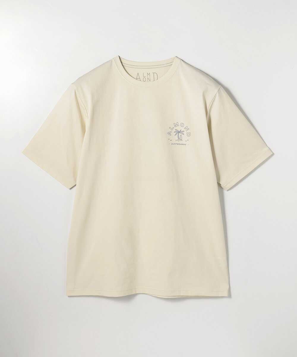 ALMOND バックプリント ユーティリティ プリントTシャツ