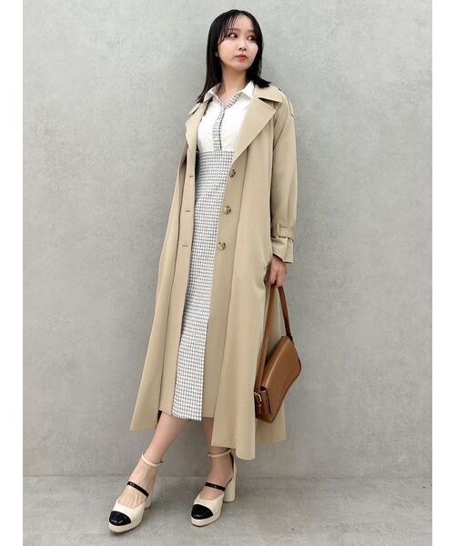 dazzlin レイヤードタックシングルトレンチコート