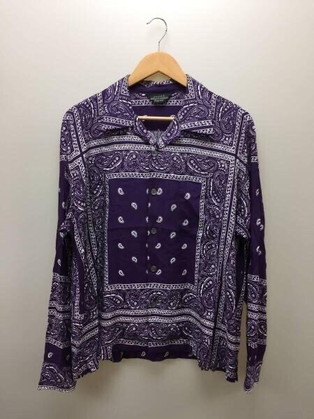 UNUSED Bandana open collar shirt