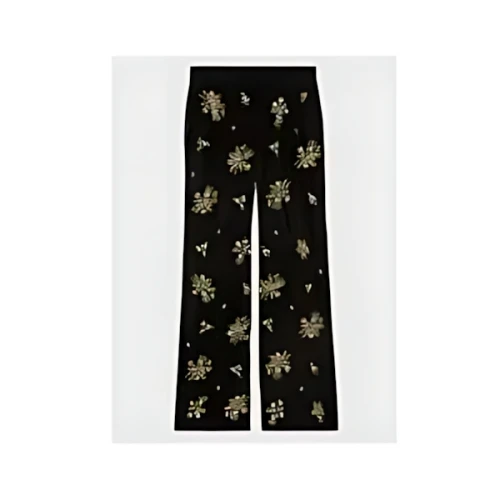 GUCCI エンブロイダリー ベルベット パンツ