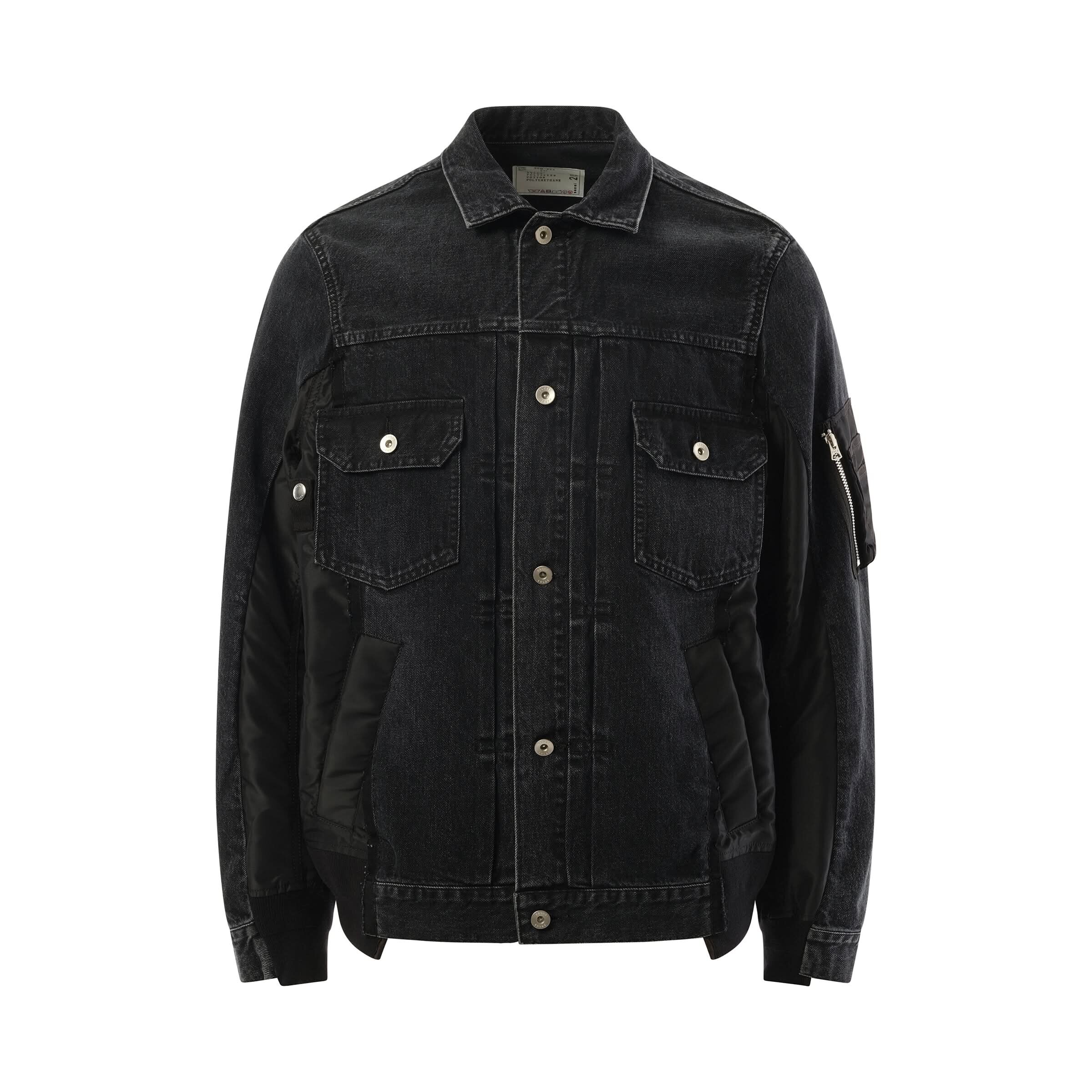 sacai パッチワーク デニムジャケット