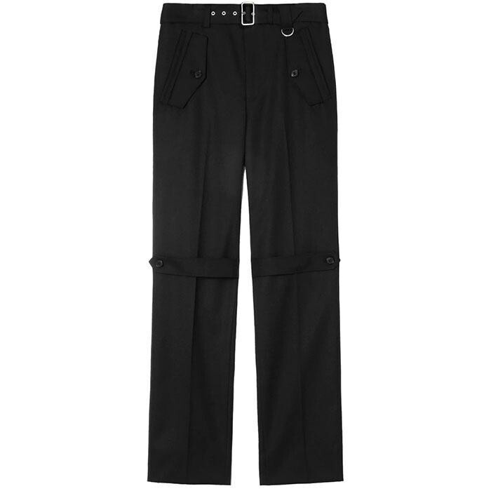 JOHN LAWRENCE SULLIVAN Wool gabardine trench trousers