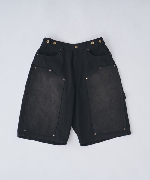 Remember. Vintage Like Double Knee Denim Half Pants