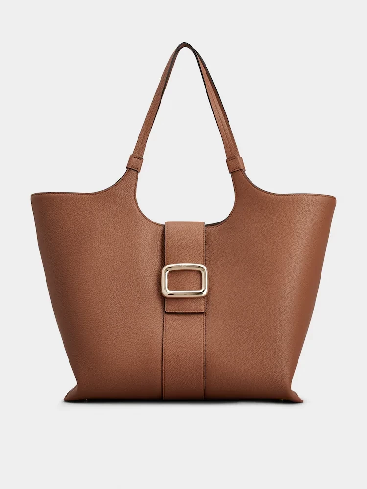 Roger Vivier ヴィヴ ショック レザー ショッピング バッグ ミディアム
