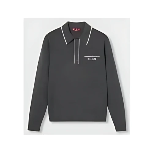 GUCCI Knit wool long sleeve polo top