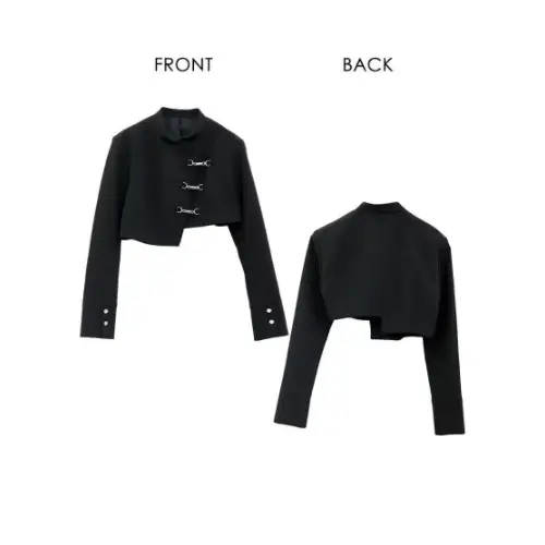 LVEU. Hook design asymmetric jacket