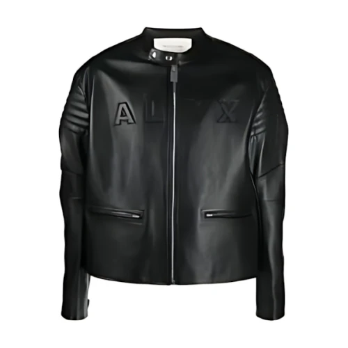 1017 ALYX 9SM logo-embossed leather jacket