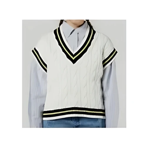 DOUBLE STANDARD CLOTHING DSC / Vネックケーブルニットベスト