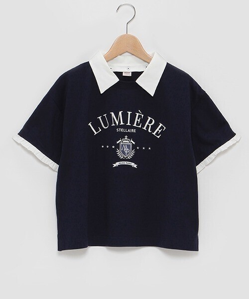 mezzo piano Junior 衿つきカレッジTシャツ