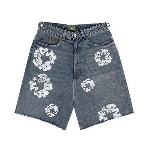 DENIM TEARS Cotton Wreath Jean Short