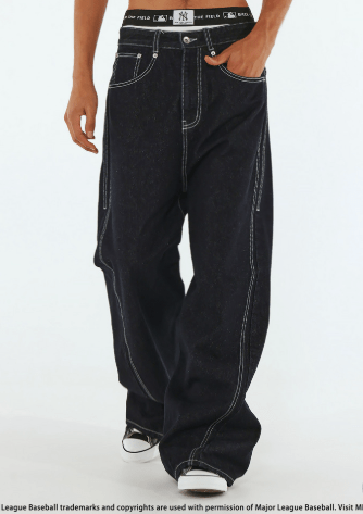 BACK TO THE FIELD 【MLB】Baggy Denim