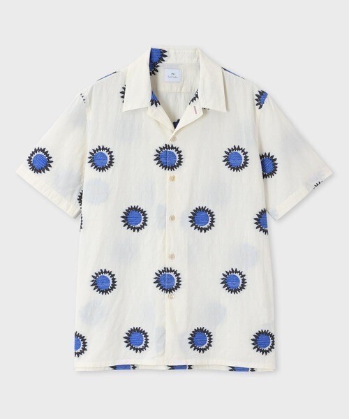 PS Paul Smith 'Sun' オープンカラー半袖シャツ