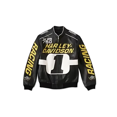 Harley-Davidson Start Your Enginesレザーレーシングジャケット