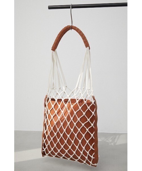 AZUL by moussy PIPING MACRAME NET BAG