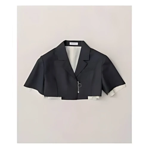 MAISON SPECIAL Half Sleeve Cropped Jacket