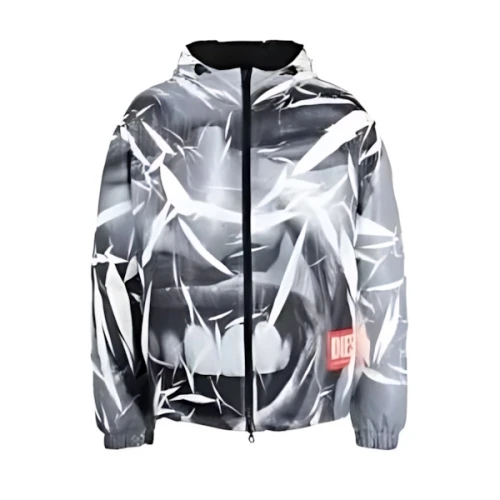 DIESEL ジャケットパファージャケットオールオーバープリント