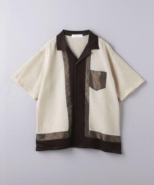 TOGA VIRILIS Raschel mesh shirt SS/ラッセル メッシュ ショートスリーブシャツ