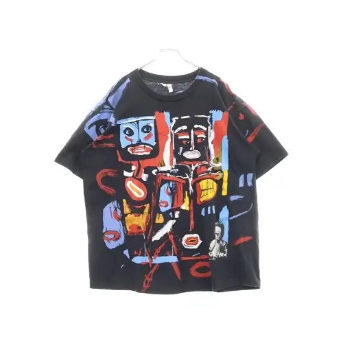 VINTAGE 90s Miles Davis Headsshot3 両面プリント クルーネック 半袖Tシャツ