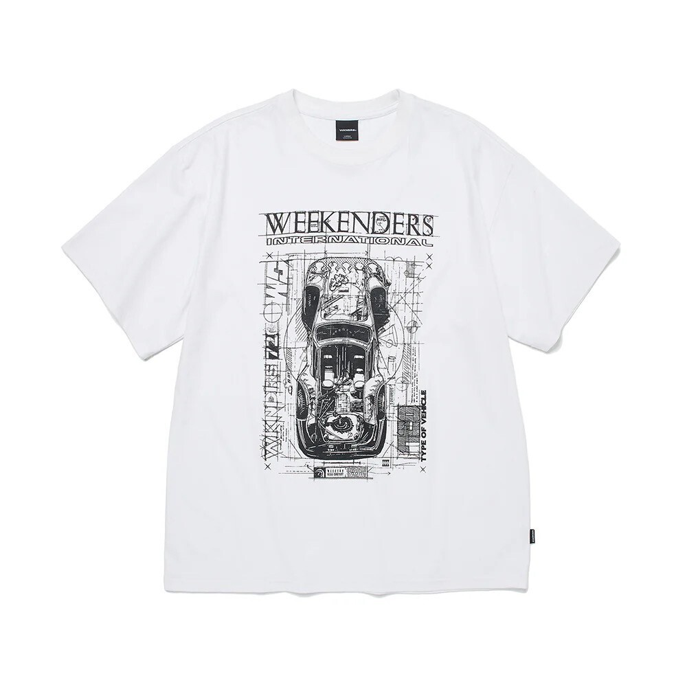 WKNDRS BLUEPRINT T-SHIRT (WHITE)
