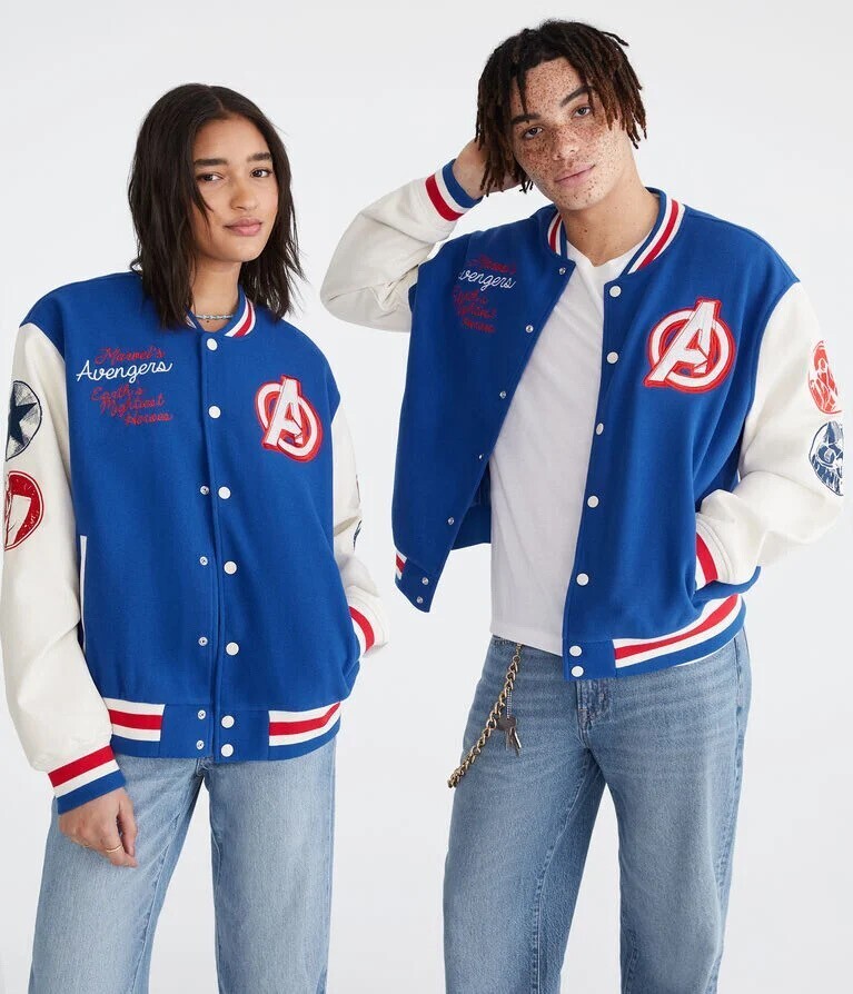 Marvel Aero The Avengers Varsity Bomber Jacket