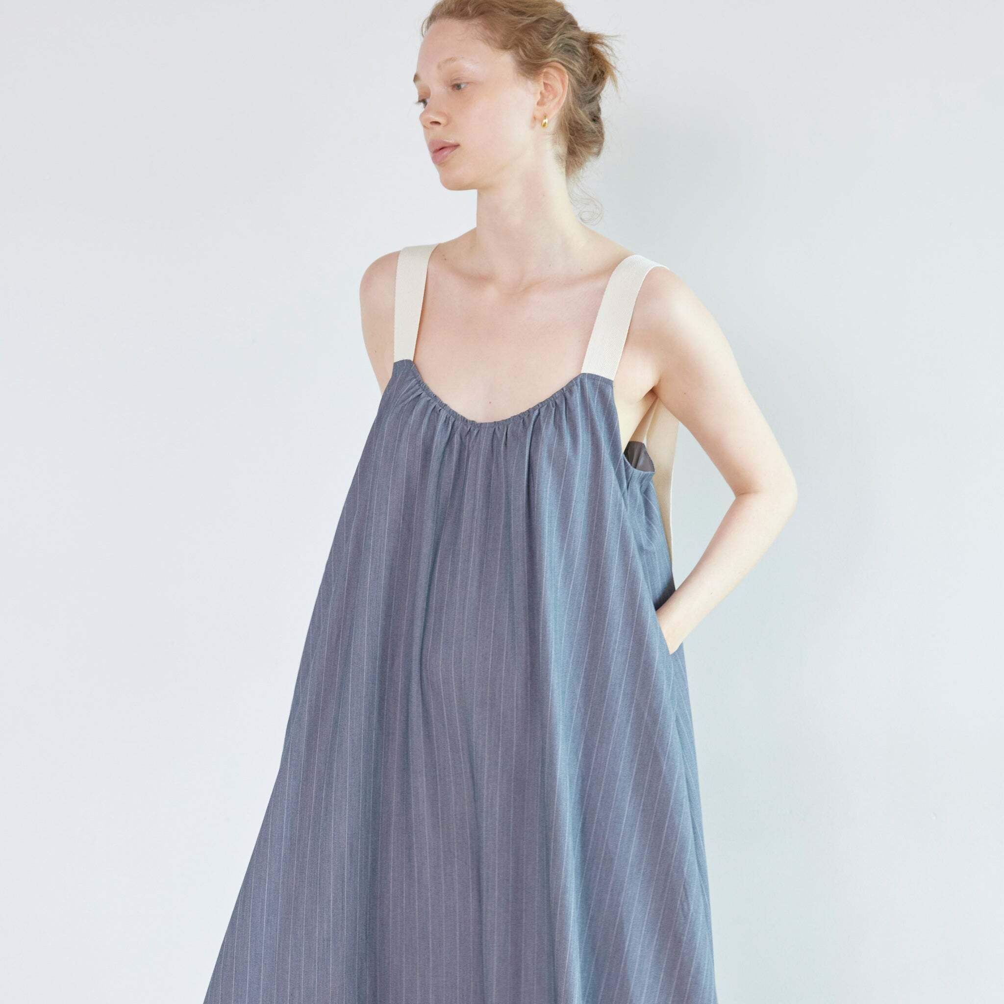 SeaRoomlynn Cotton LongストラップBack Uサロペット