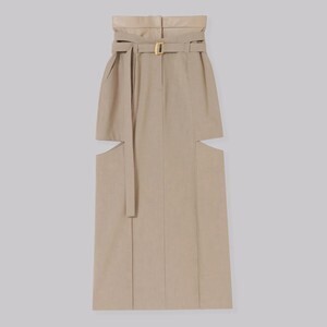 THINGS THAT MATTER T/R LAYERED NOTCH TIGHT LONG SKIRT