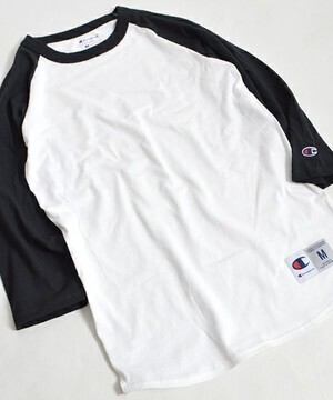 Champion ベースボール ロング Tシャツ