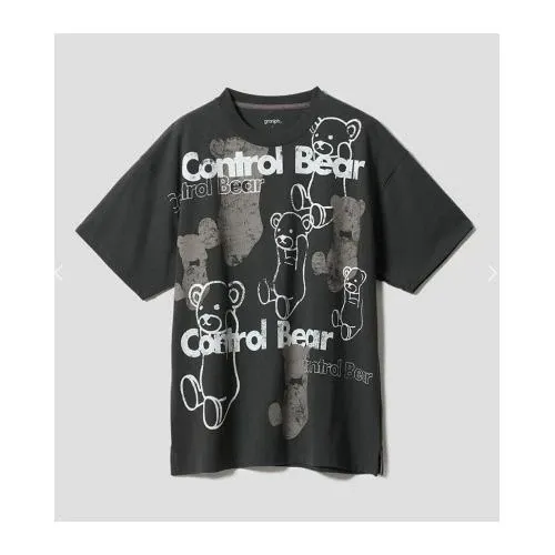 Graniph コントロールベア ビッグプリントTシャツ