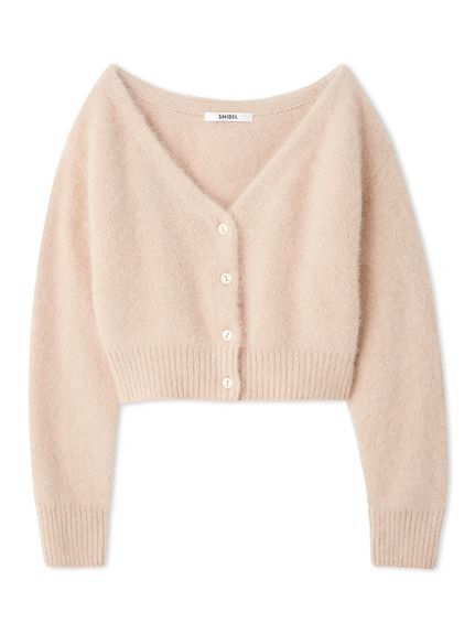 SNIDEL フォックスアルパカショートカーディガン