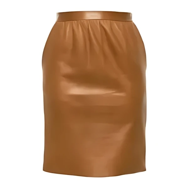 SAINT LAURENT レザー ペンシルスカート
