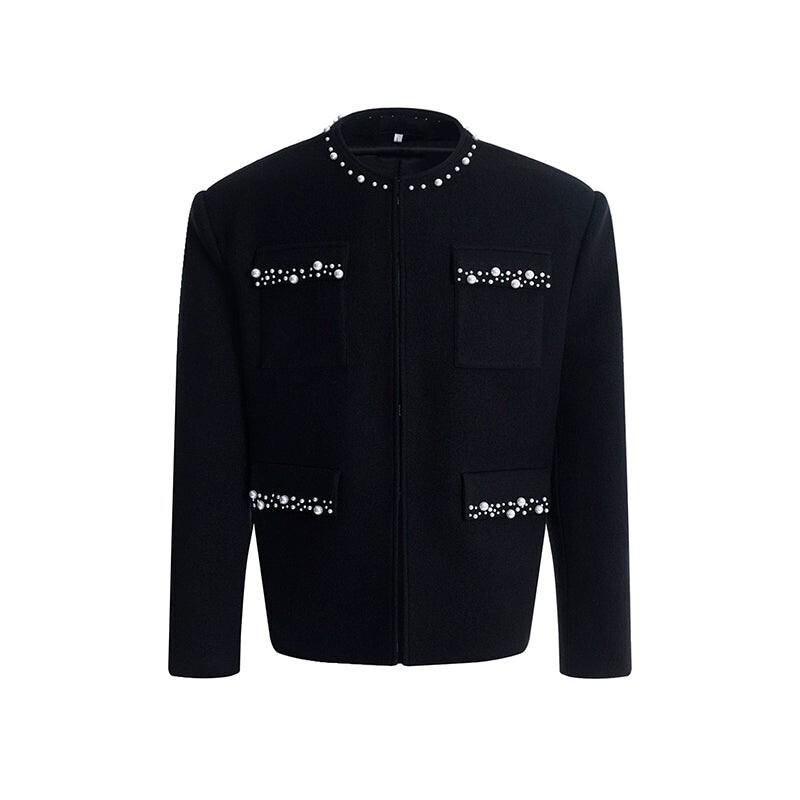 STARTEXCEEDEND Embroidery Pearl Design Jacket