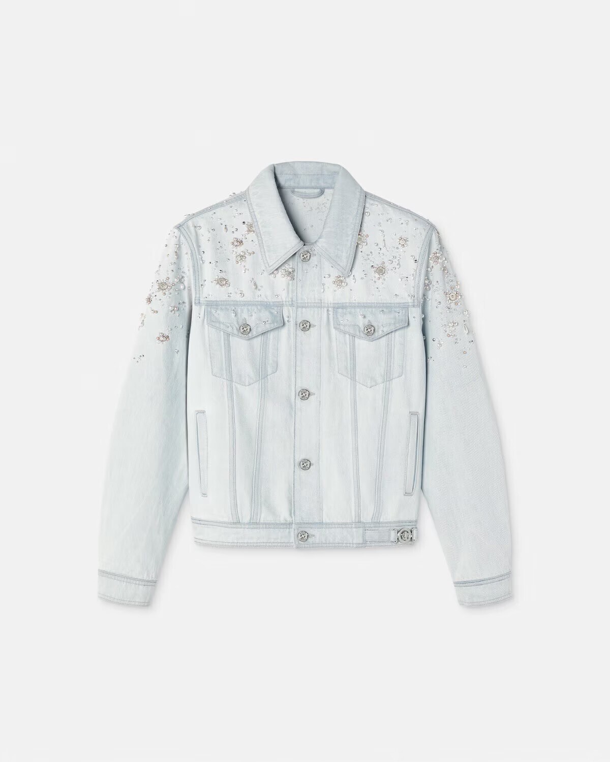 Versace 装飾付き デニム ジャケット