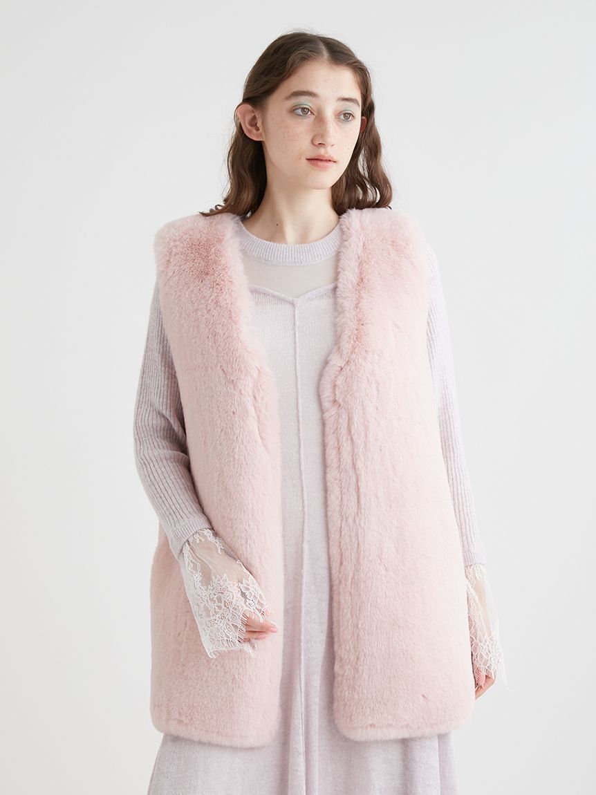 FURFUR エコファーリバーシブルベスト