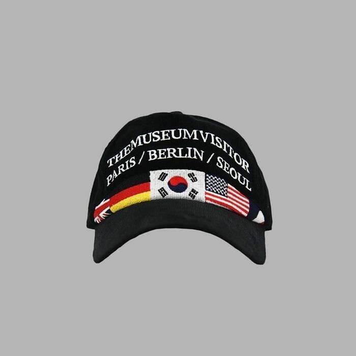 THE MUSEUM VISITOR FLAG STITCHED CORDUROY BALLCAP