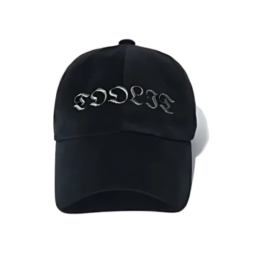 WOOALONG TOO LIT metallic ball cap