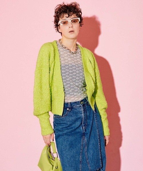 MAISON SPECIAL スラッシュＶネックカーディガン