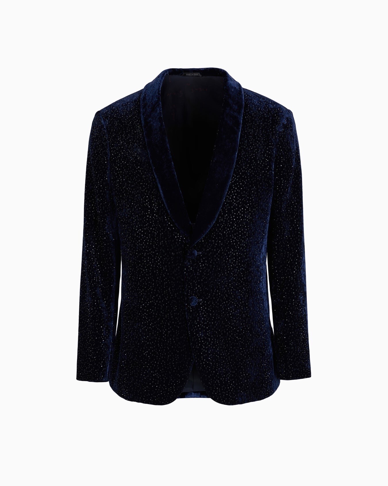 GIORGIO ARMANI GIORGIO’S VELVET AND CRYSTALS SINGLE-BREASTED TUXEDO JACKET