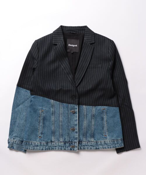 Desigual デニム ハイブリッドブレザー