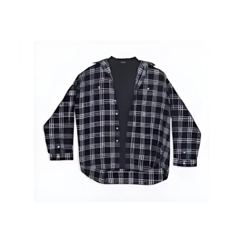 Balenciaga 22SS チェックフランネル 長袖シャツ