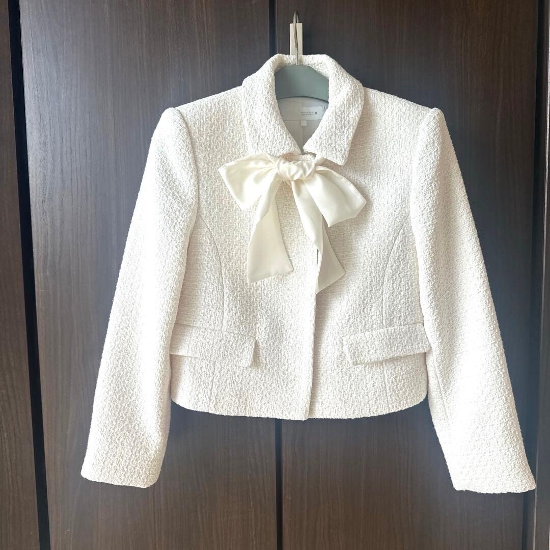 ZARA リボン付きジャケットセットアップ