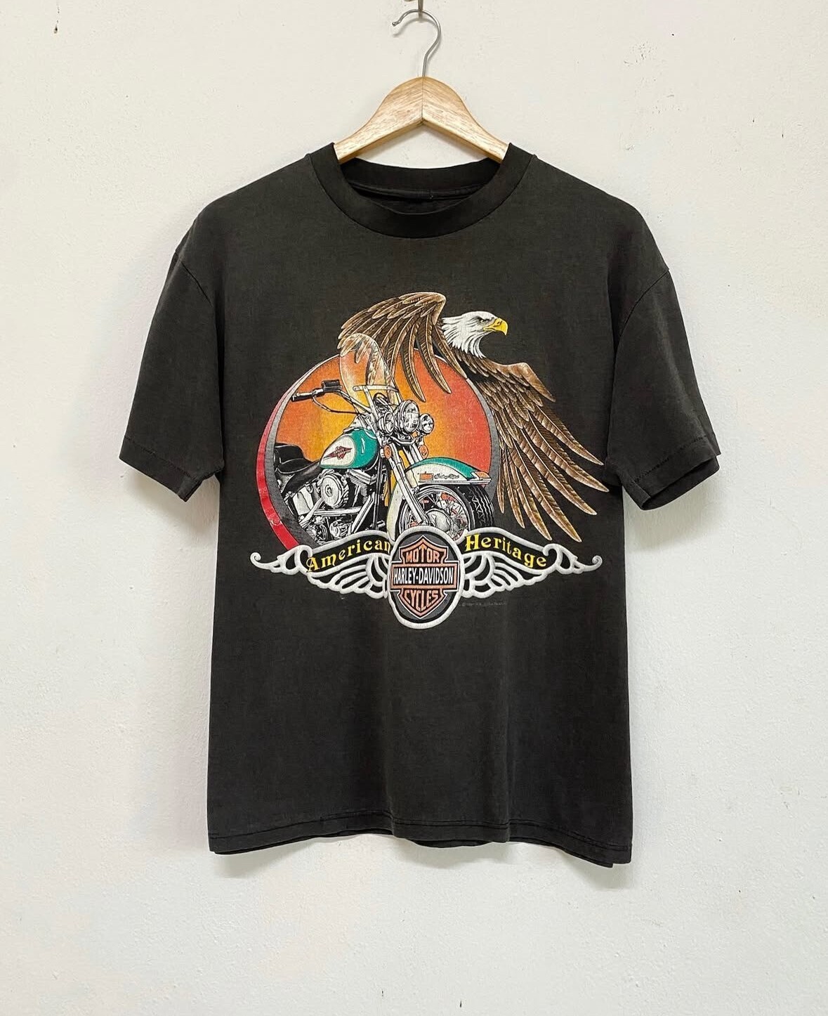 vintage Vintage 1991 Harley Davidson T Shirt"American Heritage"
