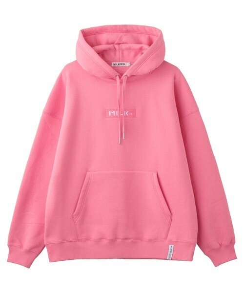 MILKFED. EMBROIDERED BAR SWEAT HOODIE