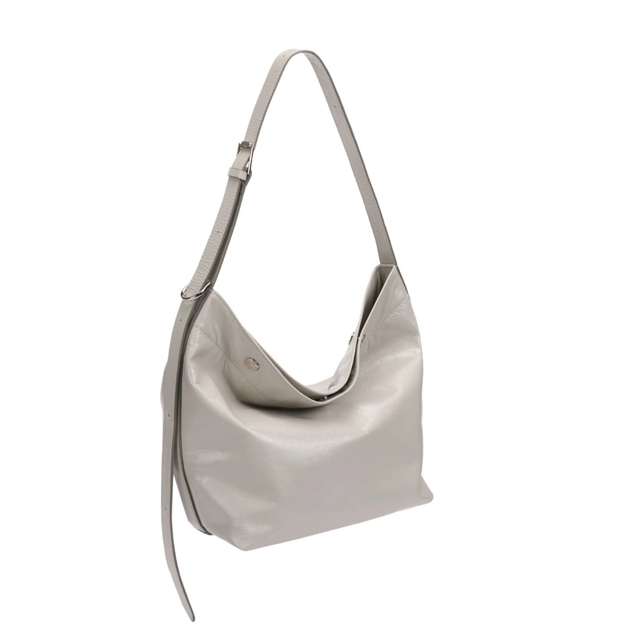 vunque Perfec Button Up Soft Hobo S Light Beige