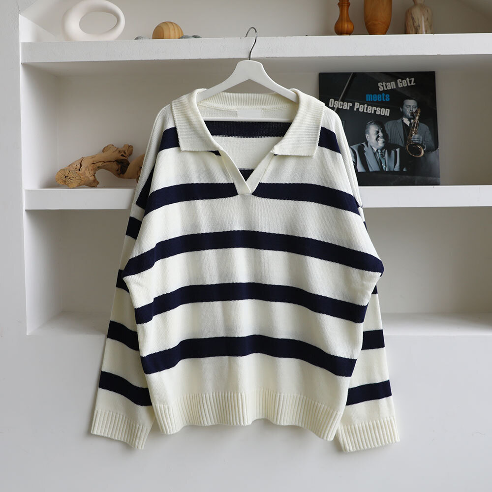 ASCLO ASCO Border V Collar Knit