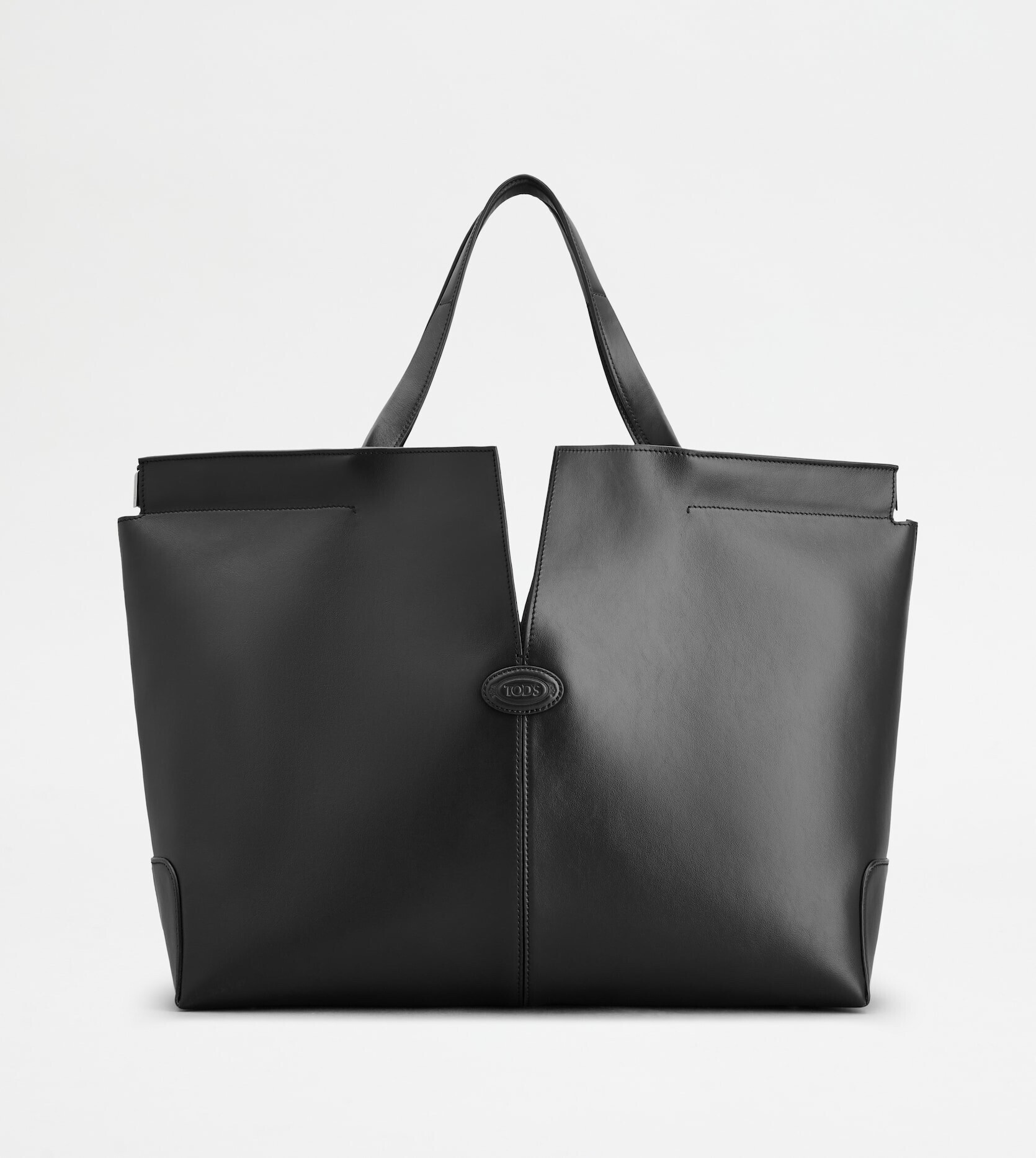 TOD'S トッズ Di バッグ フォリオ レザー ショッピング バッグ ミディアム
