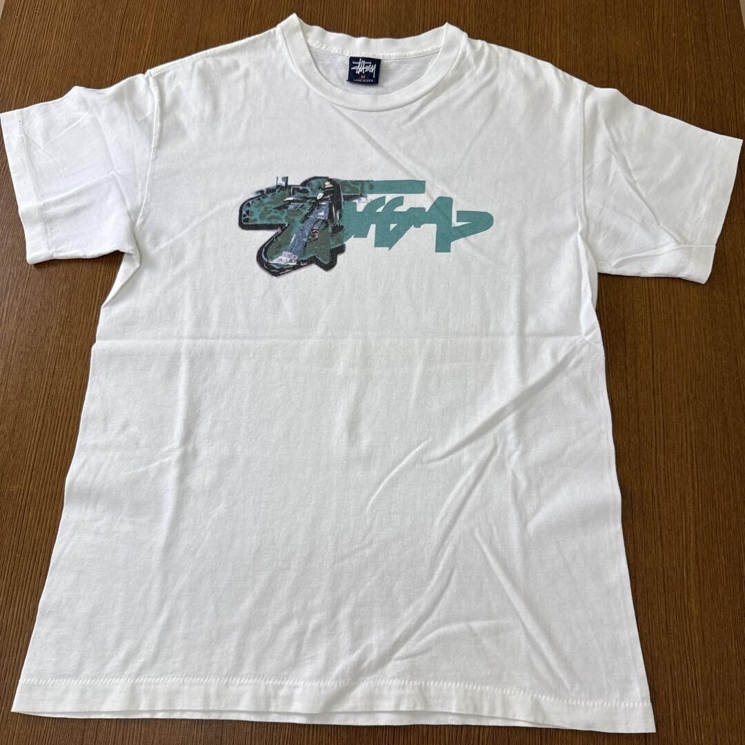 STUSSY 90sステューシーコラボTシャツ USA製紺タグ