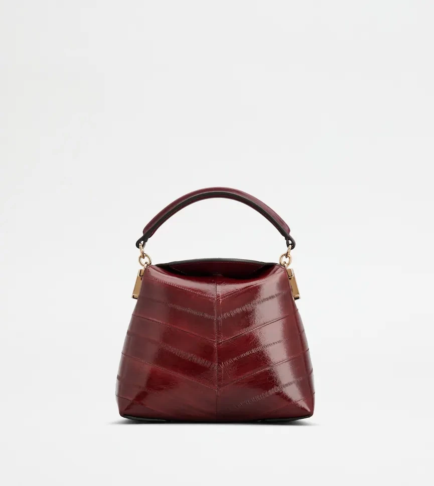 TOD'S トッズ T ケース イール レザー メッセンジャー トート バッグ マイクロ
