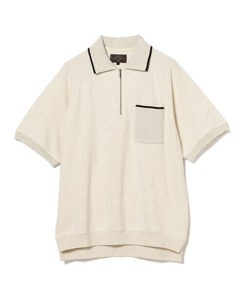 BEAMS PLUS ハーフジップ ポロシャツ